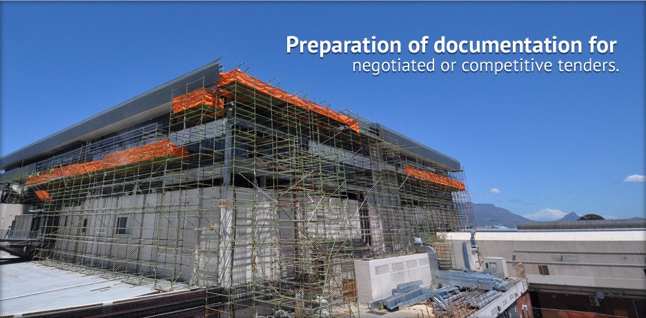 Preparation of documentation for negotiated or competitive tenders